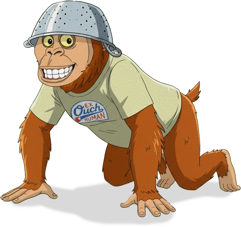 Monkey hanging 3
